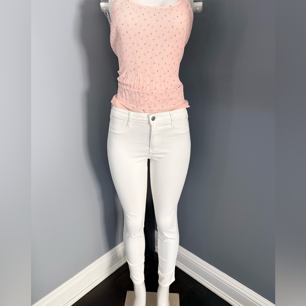 Hollister White high rise Jeans legging— advance stretch